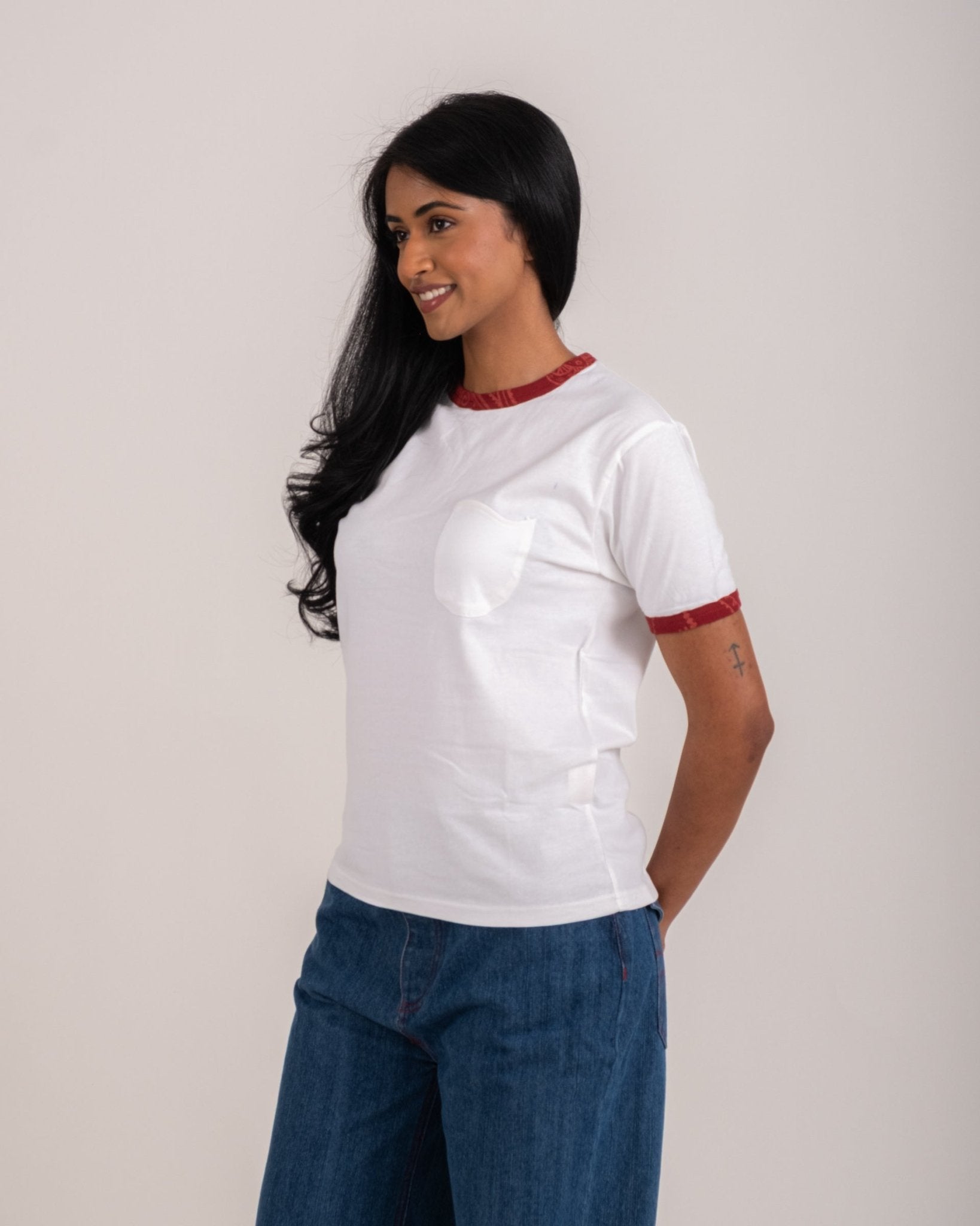 Henna Fitted Tee - The Urban Indian