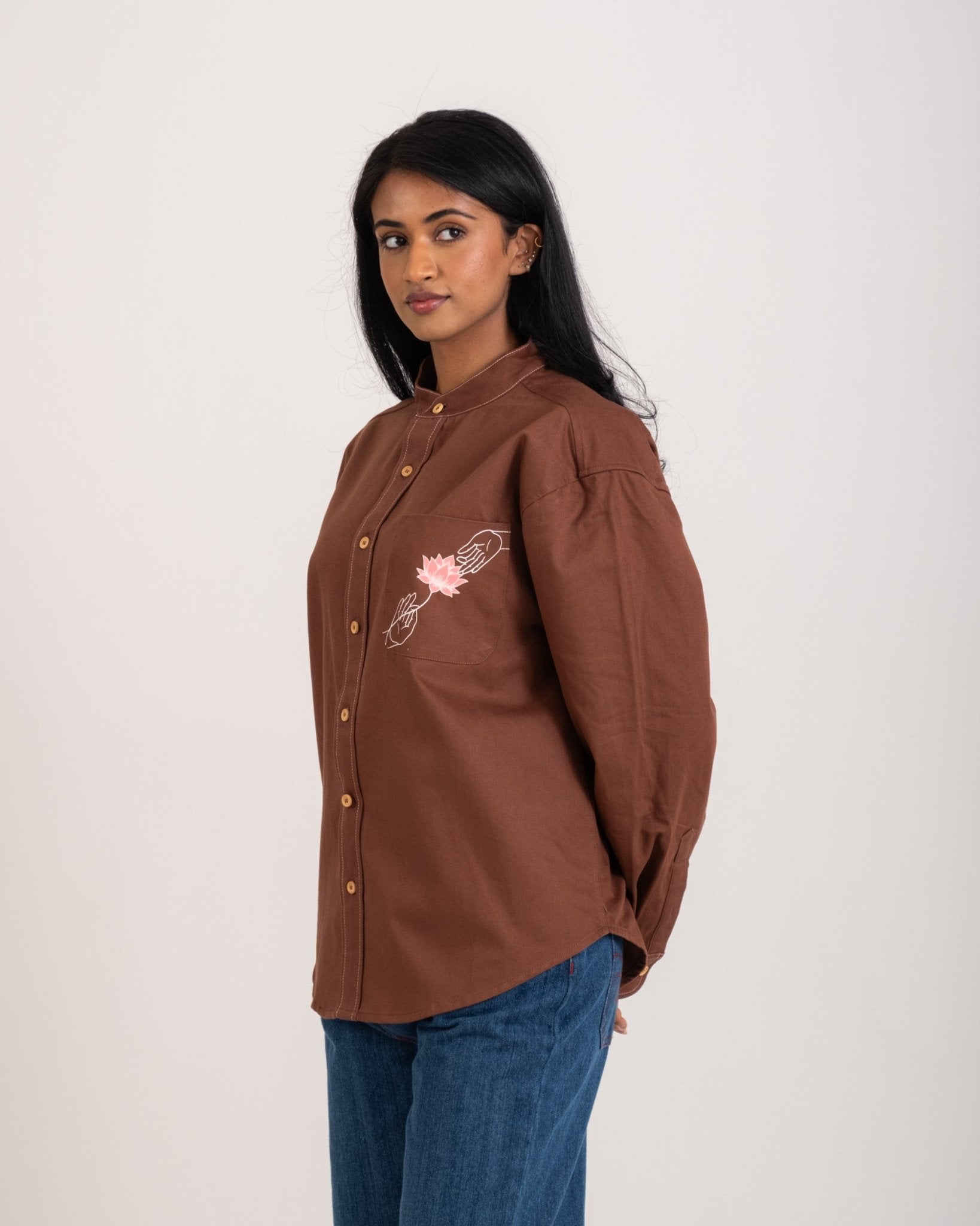Flower Kurta Shirt - The Urban Indian