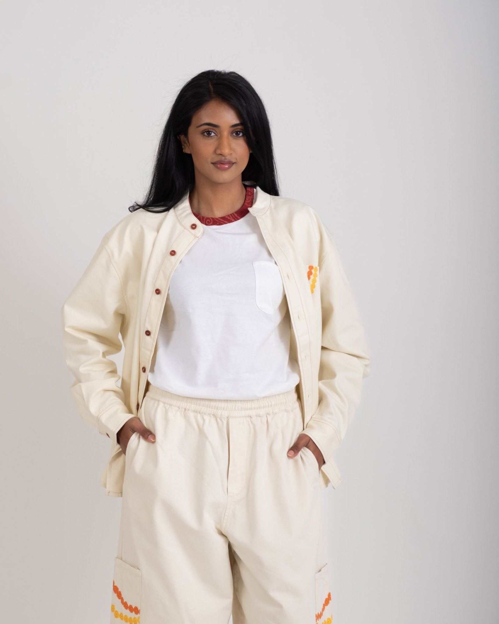 Henna Fitted Tee - The Urban Indian