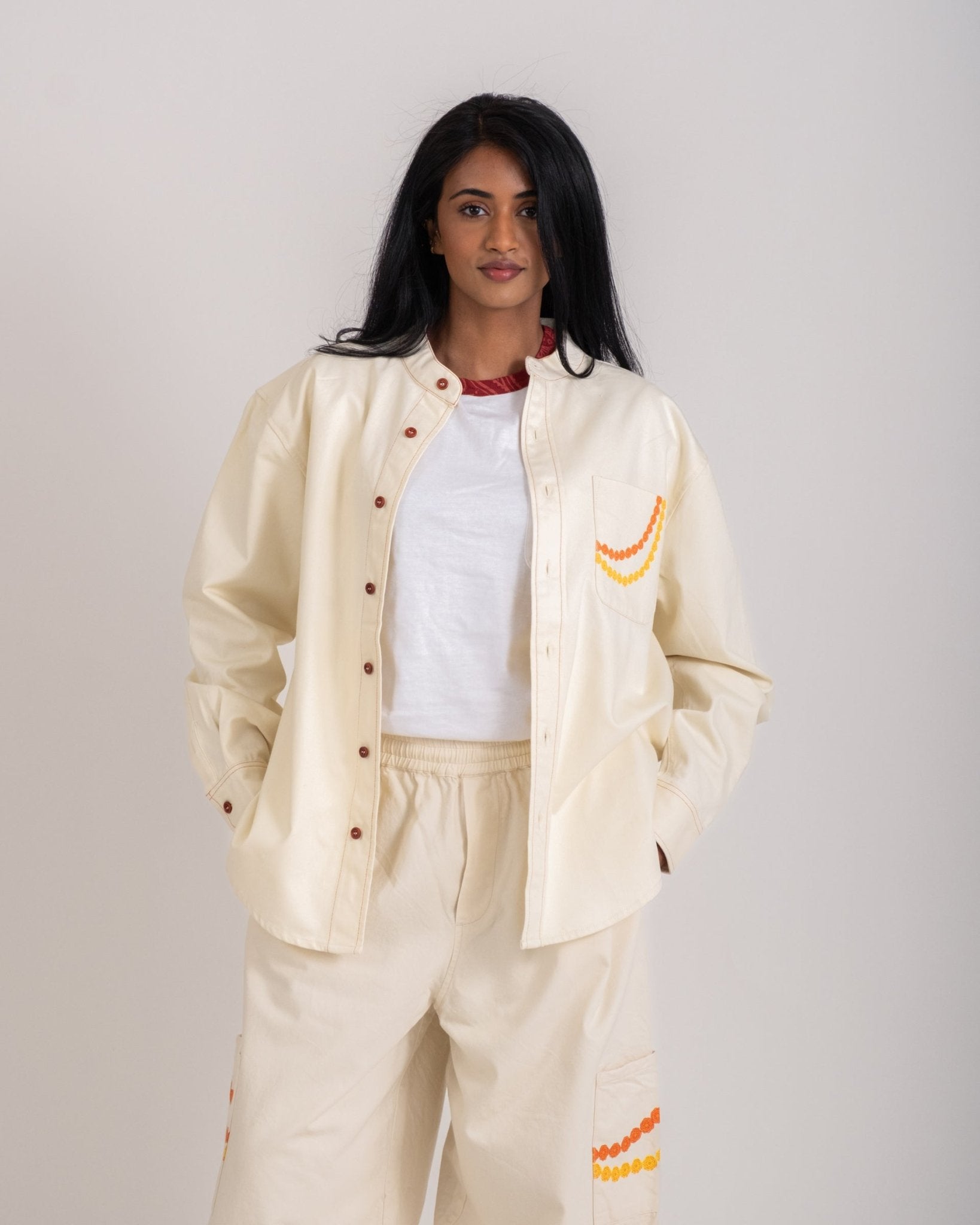 Flower Kurta Shirt - The Urban Indian