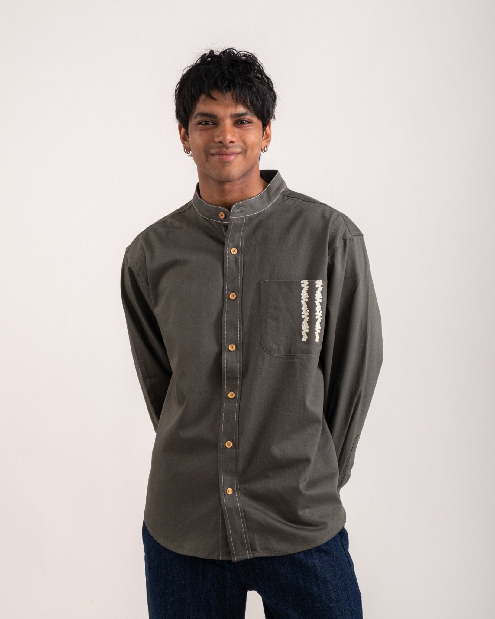 Flower Kurta Shirt - The Urban Indian