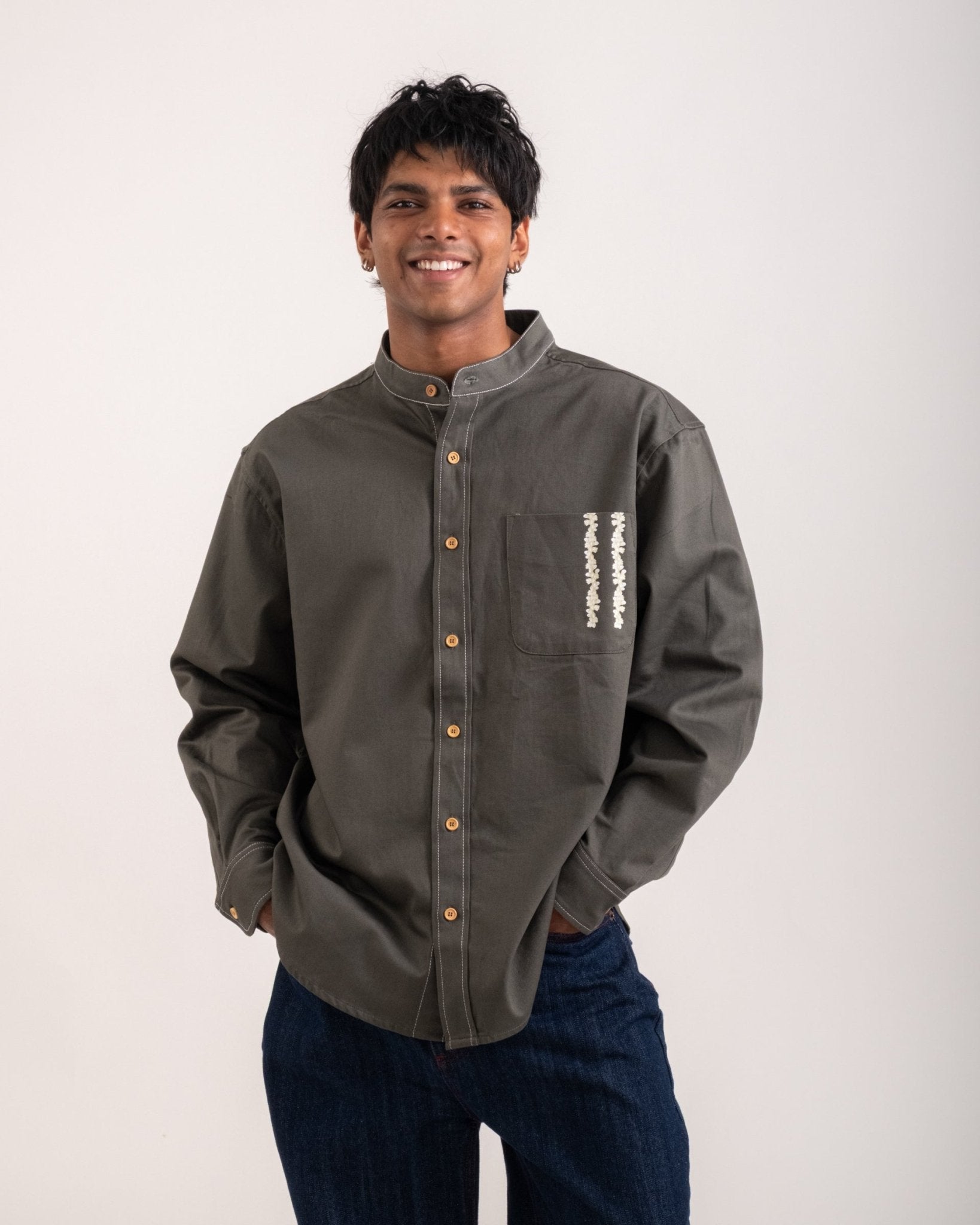 Flower Kurta Shirt - The Urban Indian