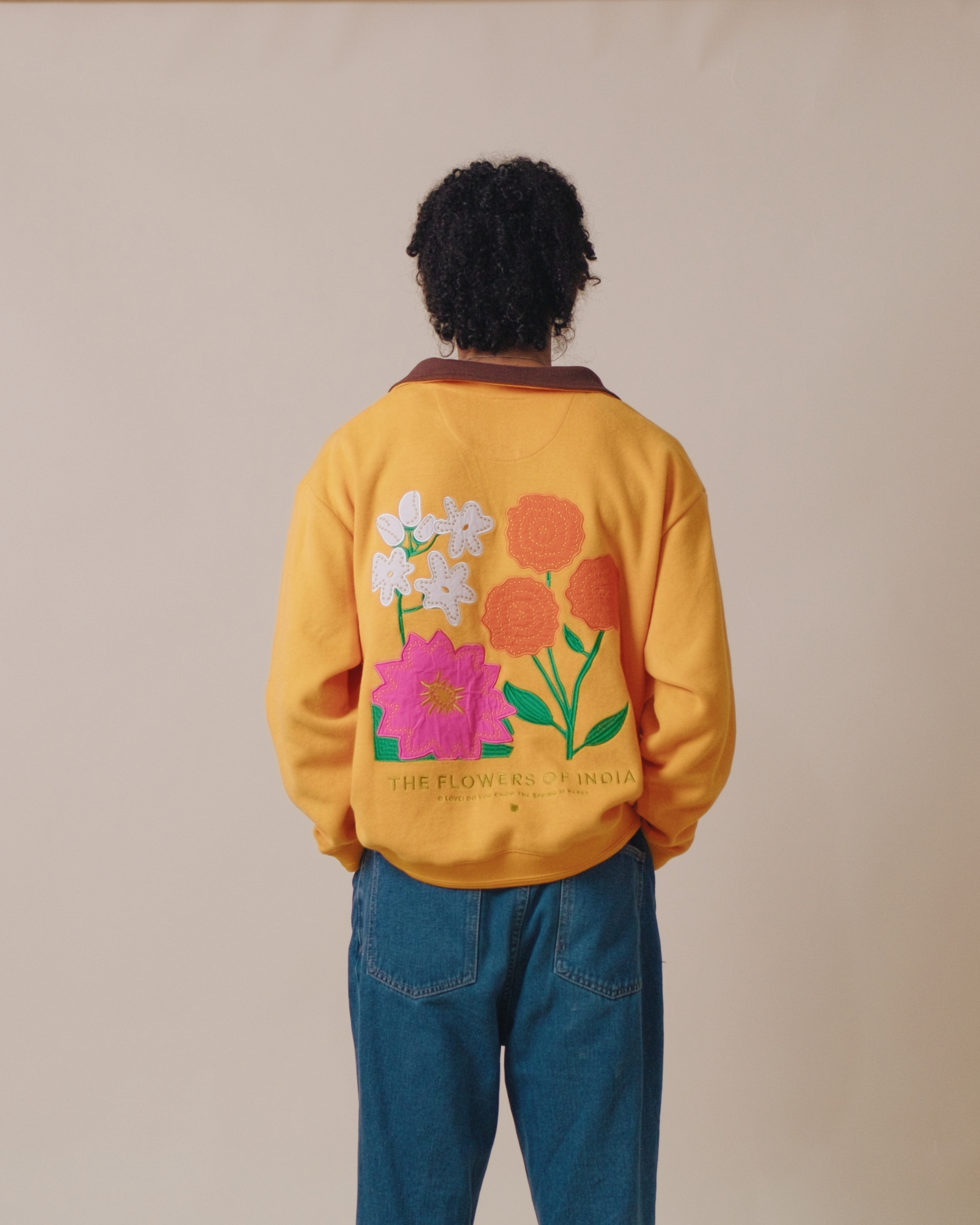 Flower Quarter Zip