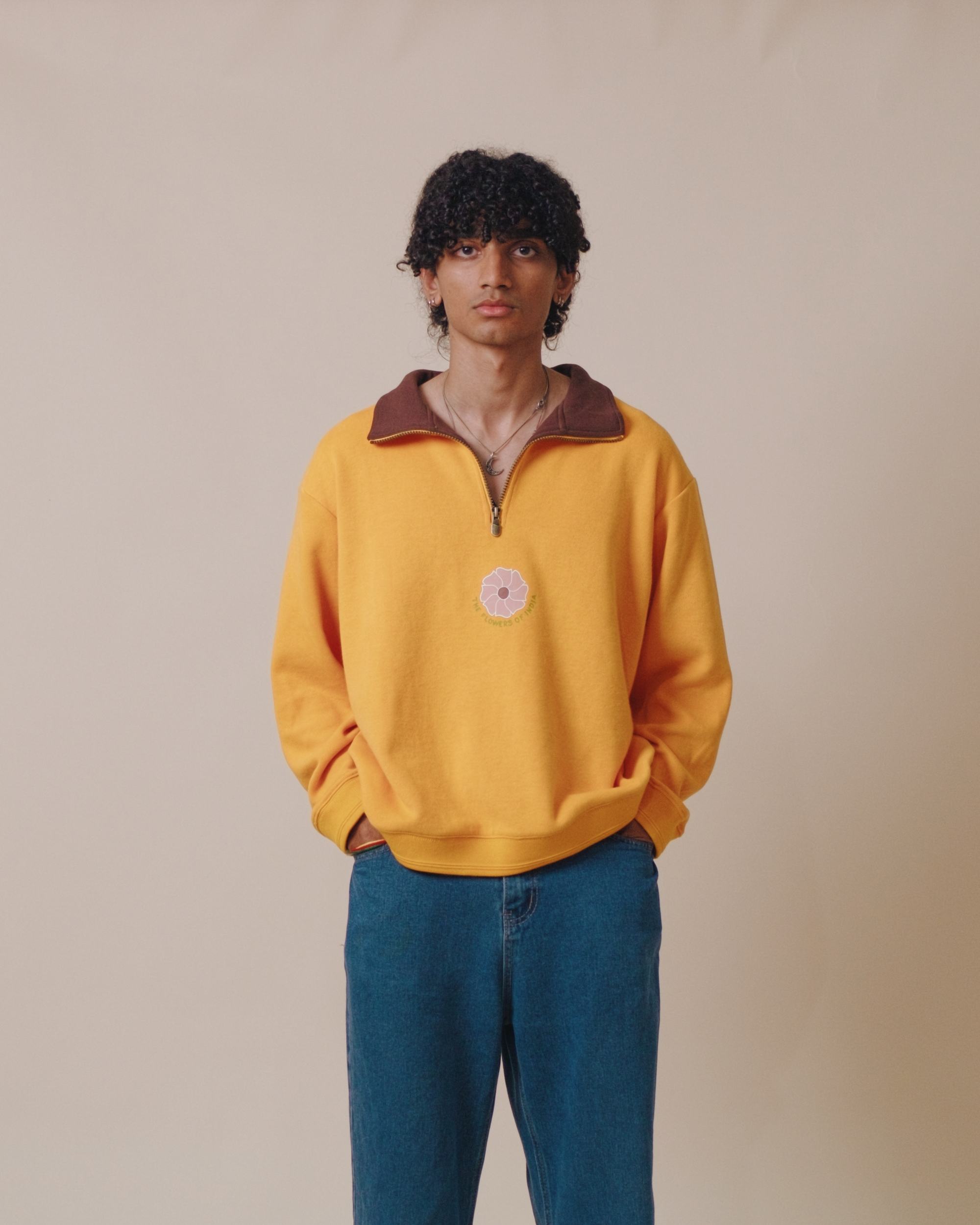 Flower Quarter Zip