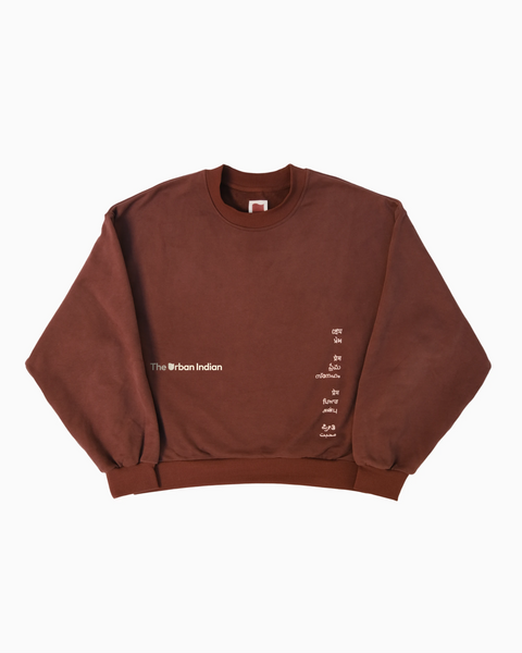 Love Crewneck - Mehndi Desi Sweatshirt | TUI